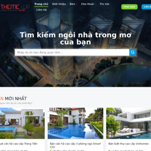 Mẫu website bất động sản chuyên nghiệp