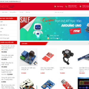 Mẫu website bán linh kiện điện tử