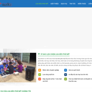 Mẫu website bán và cho thuê loa kéo