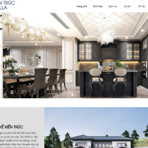 Mẫu website kiến trúc Lavilla