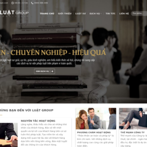 Mẫu website công ty luật Luật Group