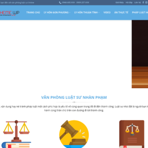 Mẫu website văn phòng luật sư