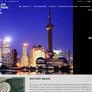 Mẫu website công ty luật Allen Mackenzie
