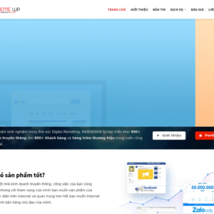 Mẫu website công ty Digital Marketing
