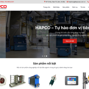 Mẫu website máy móc công nghiệp