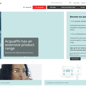 Mẫu website máy lọc nước