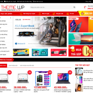 Mẫu website bán hàng máy tính, laptop