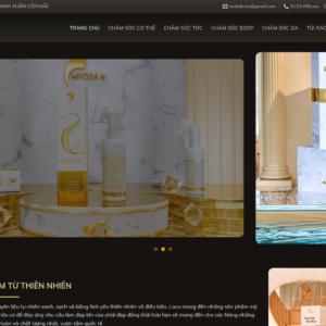 Mẫu website mỹ phẩm MyosaH