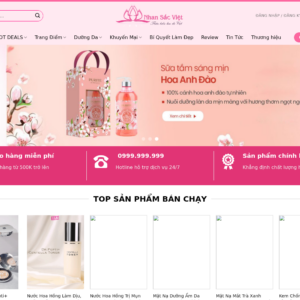 Mẫu website mỹ phẩm