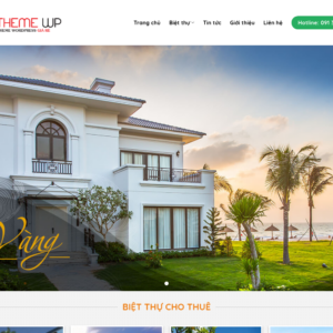 Mẫu website du lịch nghỉ dưỡng - Biệt thự An Viên