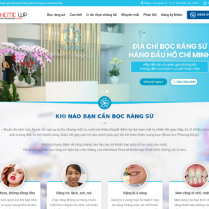 Mẫu website nha khoa thẩm mỹ