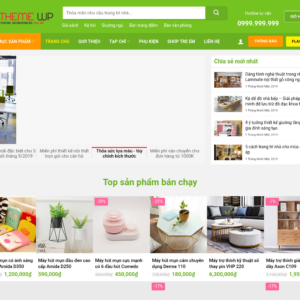 Mẫu website nội thất và trang trí nhà cửa