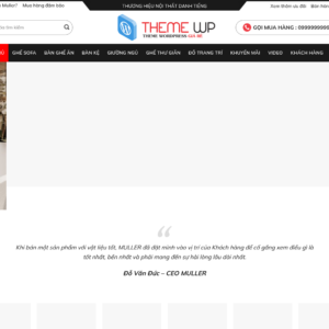 Mẫu website nội thất Muller