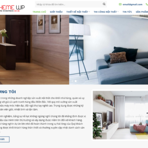 Mẫu website nội thất hiện đại