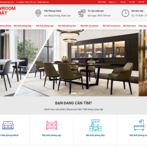 Mẫu website showroom nội thất