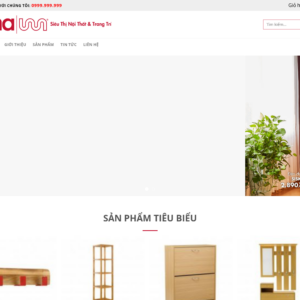 Mẫu website nội thất Uma