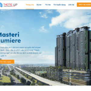 Mẫu website bất động sản Masteri Lumiere