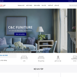 Mẫu website nội thất cao cấp