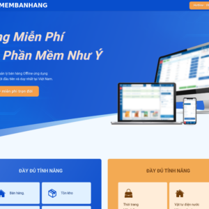 Mẫu website bán hàng cho phần mềm quản lý bán hàng