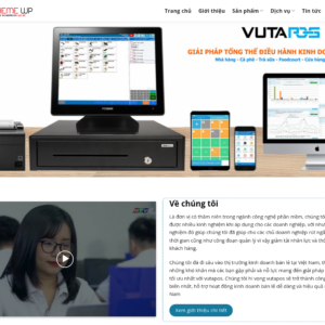 Mẫu website phần mềm quản lý bán hàng