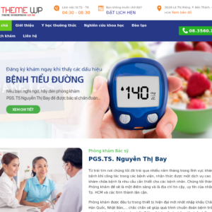 Mẫu website phòng khám chuyên khoa