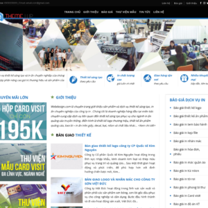 Mẫu website in ấn chuyên nghiệp