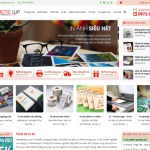 Mẫu website in ấn chuyên nghiệp