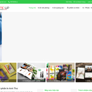 Mẫu website in ấn chuyên nghiệp