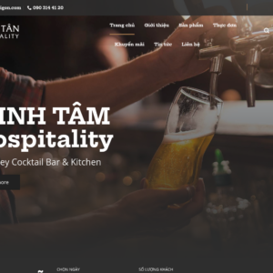 Mẫu website nhà hàng & quán bar