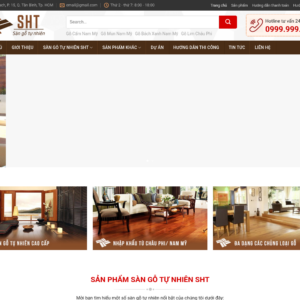 Mẫu website sàn gỗ tự nhiên