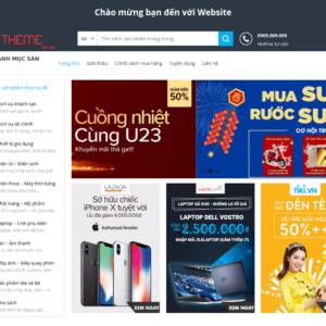 Mẫu website bán hàng đa ngành