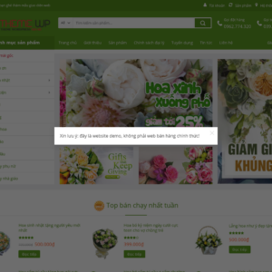 Mẫu website bán hoa tươi