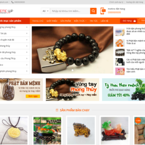 Mẫu website bán hàng phong thủy