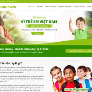 Mẫu website sinh trắc vân tay RonTalent