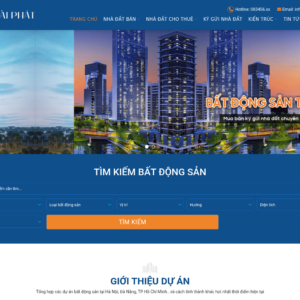 Mẫu website bất động sản Tài Phát