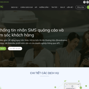 Mẫu website tổng đài chăm sóc khách hàng