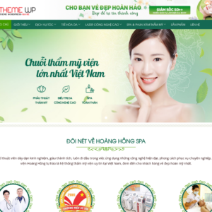 Mẫu website spa & thẩm mỹ viện Hoàng Hồng