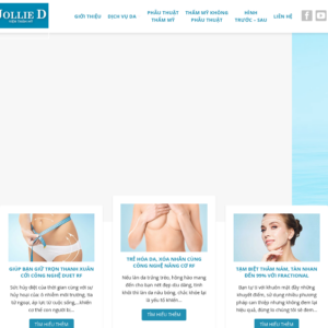 Mẫu website thẩm mỹ viện & spa chuyên nghiệp