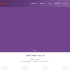 Mẫu website spa chăm sóc sắc đẹp SpaLab