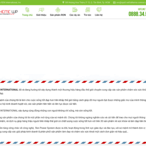 Mẫu website spa & chăm sóc sắc đẹp