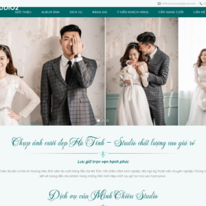Mẫu website studio chụp ảnh cưới