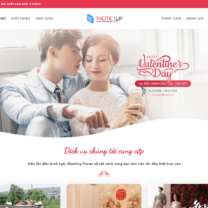 Mẫu website studio ảnh cưới