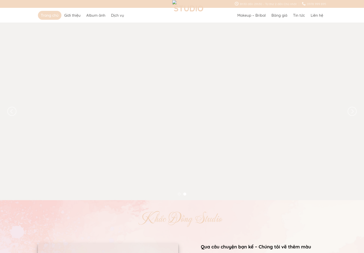 Mẫu website chụp ảnh chuyên nghiệp