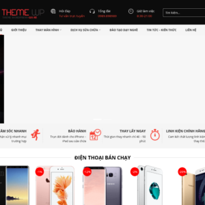 Mẫu website bán hàng điện thoại và sửa chữa
