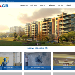 Mẫu website dịch vụ sửa chữa và cải tạo nhà