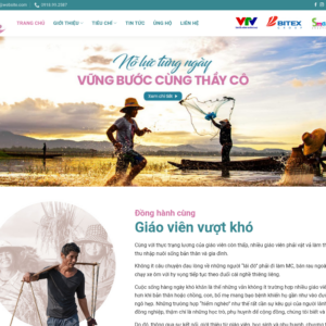 Mẫu website giáo dục - Hỗ trợ và đồng hành cùng giáo viên