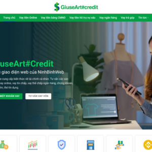 Mẫu website tài chính - tư vấn vay và tín dụng