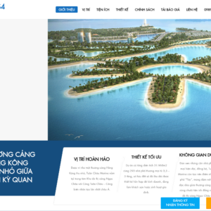 Mẫu website bất động sản Tuần Châu Marina