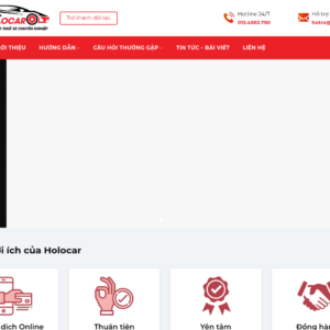 Mẫu website cho thuê xe và taxi