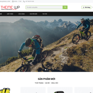 Mẫu website bán hàng thể thao